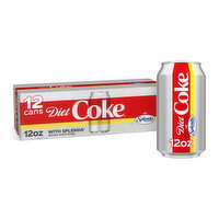 Diet Coke Sweetened with Splenda Soda Cans - 12 Each