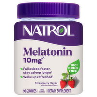 Natrol Gummies Strawberry Flavor 10 mg Melatonin - 90 Each