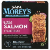 Morey's Salmon, Wild, Steakhouse, 4 Each