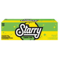 Starry Lemon Lime Soda, Caffeine Free - 12 Each