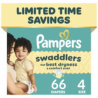 Pampers Diapers, Size S4 - 66 Each