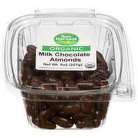 Sun Harvest Organic Milk Chocolate Almonds - 8 Ounce
