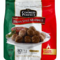 Cooked Perfect Meatballs, Bite Size, Italian Style - 80 Each