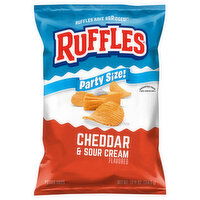 Ruffles Party Size Cheddar & Sour Cream Flavored Potato Chips