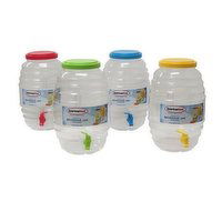 Honey Comb Plastic Jar w/Spout - 1 Each