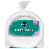 First Street Dinner Plates, Heavy Duty Fiber - 32 Each