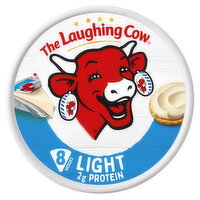 The Laughing Cow Creamy Light Spreadable Cheese Wedges, 5.4 oz - 8 Each