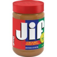 Jif Peanut Butter, Unflavored - 28 Ounce