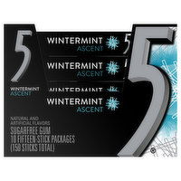 5 Gum, Sugar Free, Wintermint Ascent - 10 Each