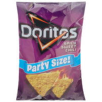 Doritos Tortilla Chips, Spicy Sweet Chili Flavored, Party Size! - 14.5 Ounce