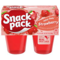 Snack Pack Juicy Gels, Strawberry, 4 Each