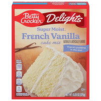 Betty Crocker Cake Mix, French Vanilla, Delights - 13.25 Ounce