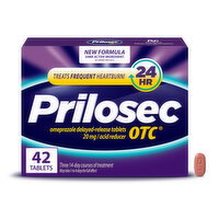 Prilosec OTC Omeprazole 20mg, 24 Hour Omeprazole Heartburn Relief - 42 Each