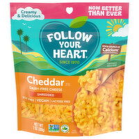 Follow Your Heart Cheese, Dairy-Free, Shredded, Cheddar Style - 7 Ounce