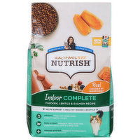 Rachael Ray Nutrish Food for Cats, Natural, Chicken, Lentils & Salmon Recipe, Indoor Complete, Adult, 3 Pound