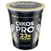 Oikos Pro Yogurt, Vanilla - 32 Ounce