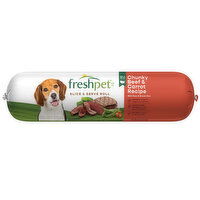 Freshpet Healthy & Natural Dog Food, Fresh Beef Roll, 6lb