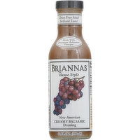 Briannas Dressing, New American, Creamy Balsamic, Home Style, 12 Ounce