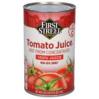 First Street Tomato Juice, 46 Ounce