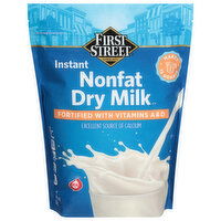 First Street Dry Milk, Instant Nonfat - 48 Ounce