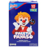 Ricolino Paleta Payaso Marshmallow with Chocolate Flavored Coating - 10 Each