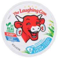 The Laughing Cow Spreadable Cheese Wedges, Light, Creamy - 8 Each