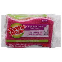 Scotch-Brite Scrub Sponges, Gentle Clean, 3 Pack - 3 Each