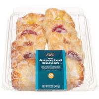 First Street Danish, Assorted, Mini - 10 Each