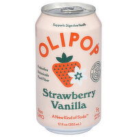 Olipop Strawberry Vanilla Soda - 12 Fluid ounce