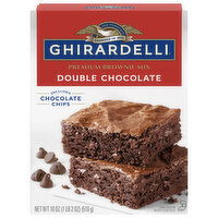 Ghirardelli Brownie Mix, Premium, Double Chocolate - 18 Ounce