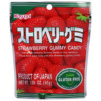 Kasugai Gummy Candy, Gluten Free, Strawberry - 1.58 Ounce