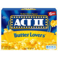 Act II Butter Lover Pop Corn - 6 Each