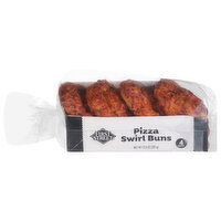 First Street Pizza Swirl Buns 4 ct - 12.6 Ounce