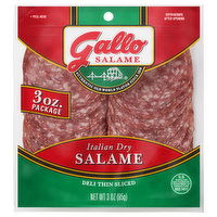 Gallo Salame, Italian Dry, Deli Thin Sliced - 3 Ounce