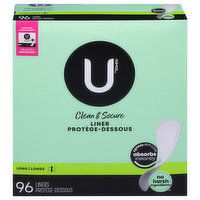 U by Kotex Liners, Long - 96 Each