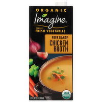 Imagine Chicken Broth, Organic, Free Range - 32 Ounce