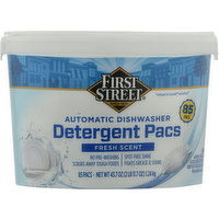 First Street Detergent Pacs, Automatic Dishwasher, Fresh Scent - 85 Each