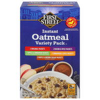 First Street Oatmeal, Instant, Variety Pack - 10 Each