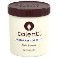 Talenti Dairy-Free Zesty Lemon Sorbetto - 1 Pint