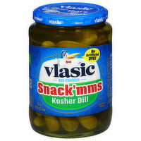 Vlasic Pickles, Kosher Dill, Snack'mms - 24 Fluid ounce