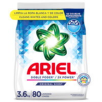 Ariel Ariel Powder Laundry Detergent, Original Scent, 3.6 kg, 80 Loads - 36 Kilogram