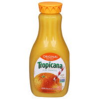 Tropicana 100% Orange Juice, No Pulp, Original, Pure Premium, 52 Fluid ounce