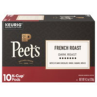 Peet's K-Cup Pods Ground Dark Roast French Roast Coffee