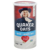 Quaker Oats Oats, Quick 1-Minute, 100% Whole Grain, Rolled, 42 Ounce