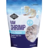 First Street 16/20 Raw Shell On EZ White Shrimp - 2 Pound