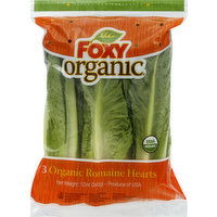 Foxy Organic Romaine, Hearts - 3 Each