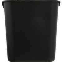 First Street Waste Basket, 28 Quart, Black - 1 Each