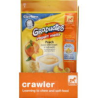 Gerber Yogurt Melts, Peach, Crawler (8+ Months) - 1 Ounce