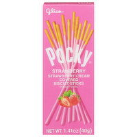 Pocky Biscuit Sticks, Strawberry, Strawberry Cream Covered - 1.41 Ounce