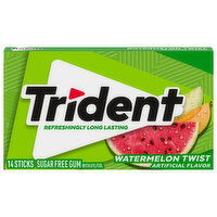 Trident Gum, Sugar Free, Watermelon Twist - 14 Each